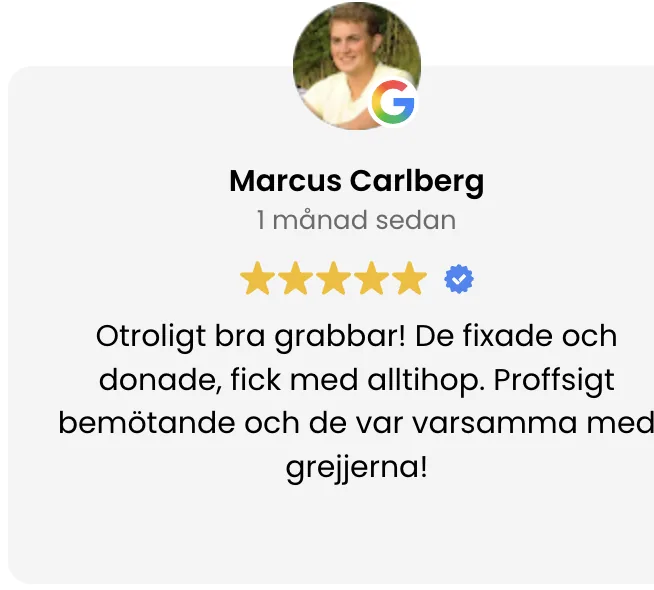 Google-recension från kund 3