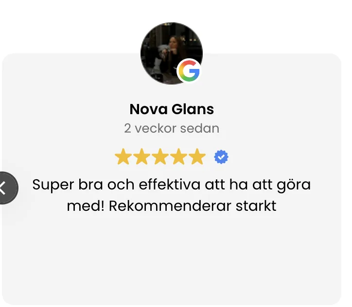 Google-recension från kund 5